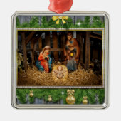 Jesus Born Ornament Aus Metall (Vorne)