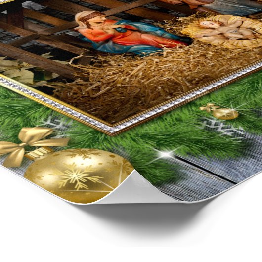 Jesus Born Poster (Ecke)