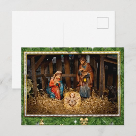 Jesus Born Postkarte (Vorne/Hinten)