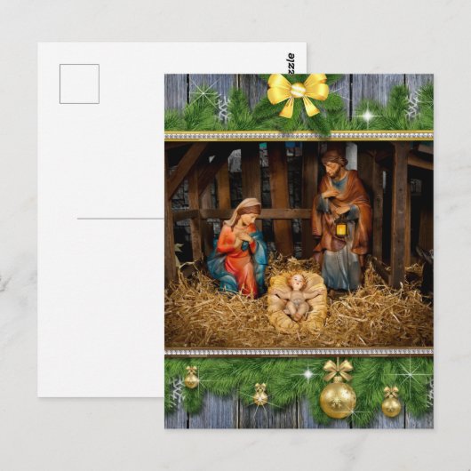 Jesus Born Postkarte (Vorne/Hinten)