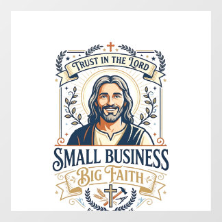 Jesus Boutique Kleinunternehmer-Shirt Christia Fensteraufkleber