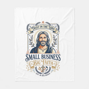 Jesus Boutique Kleinunternehmer-Shirt Christia Fleecedecke
