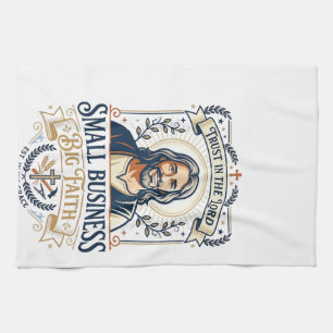 Jesus Boutique Kleinunternehmer-Shirt Christia Geschirrtuch