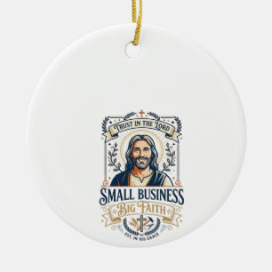 Jesus Boutique Kleinunternehmer-Shirt Christia Keramik Ornament