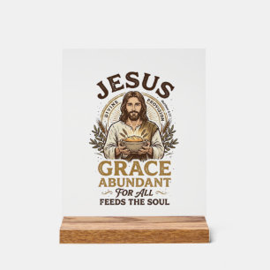 Jesus Bowling Vintage-Shirt Christliches Grafik_1 Acrylschild