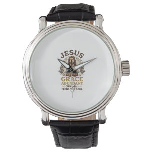 Jesus Bowling Vintage-Shirt Christliches Grafik_1 Armbanduhr