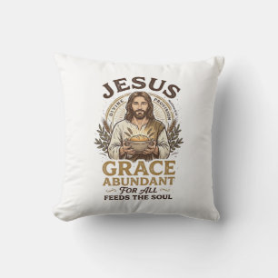 Jesus Bowling Vintage-Shirt Christliches Grafik_1 Kissen