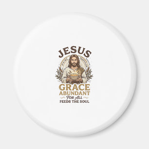 Jesus Bowling Vintage-Shirt Christliches Grafik_1 Magnet