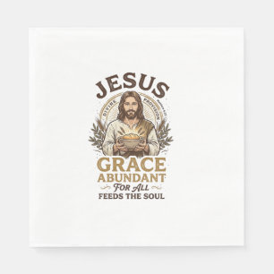 Jesus Bowling Vintage-Shirt Christliches Grafik_1 Serviette