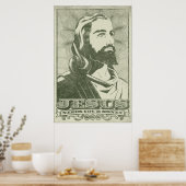 Jesus braucht dein Geld Poster (Küche)