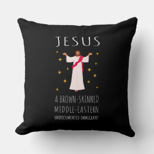 Jesus Braungebrannter Undokumentierter Immigrant I Kissen