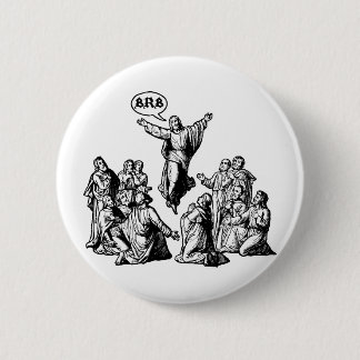 Jesus BRB lol Shirt Button