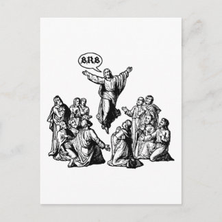 Jesus BRB lol Shirt Postkarte