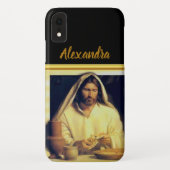Jesus Bread Matthew 14-13 Goldener Streifen Case-Mate iPhone Hülle (Rückseite)