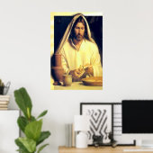 Jesus Break Brot Vintage Poster (Heimbüro)
