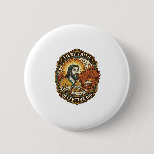 Jesus brennender Mund super scharfe Party-Dip Humo Button