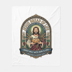 Jesus Brot des Lebens Jesus Brot Leben Bäckerei Ch Fleecedecke