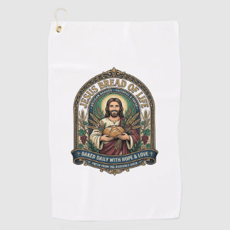 Jesus Brot des Lebens Jesus Brot Leben Bäckerei Ch Golfhandtuch