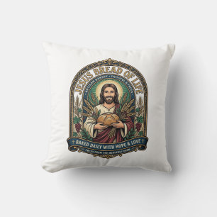 Jesus Brot des Lebens Jesus Brot Leben Bäckerei Ch Kissen