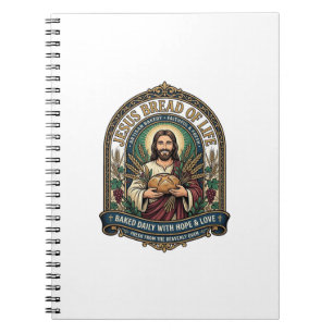 Jesus Brot des Lebens Jesus Brot Leben Bäckerei Ch Notizblock