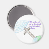 Jesus Brücke Magnet (Vorderseite/Rückseite)