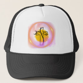 Jesus Bubble Trucker Hat Truckerkappe
