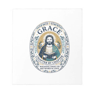 Jesus Buchclub Lesegemeinschaft Grafik T-Shirt Chr Notizblock