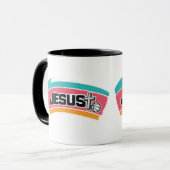 JESUS - Bunt und Sportlich Tasse (Vorderseite Links)