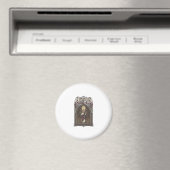 Jesus-Buntglas Jesus-Buntglas Kathedrale Magnet (In Situ (Geschirrspüler))