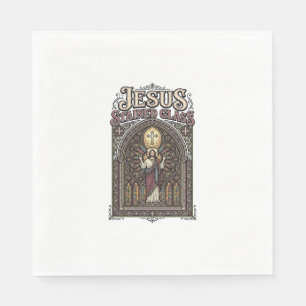 Jesus-Buntglas Jesus-Buntglas Kathedrale  Serviette