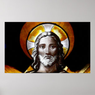Jesus (Buntglas) /Poster Poster