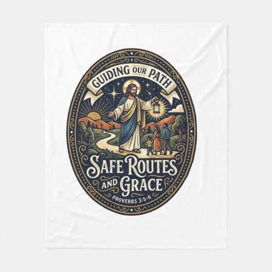 Jesus Busfahrer Transitmitarbeiter Shirt Glaube Ba Fleecedecke (Vorderseite)