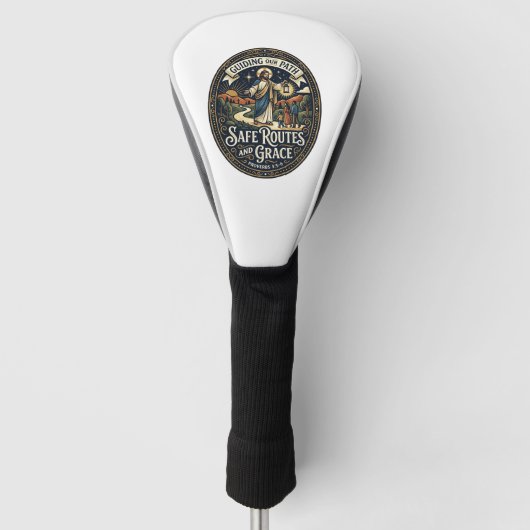 Jesus Busfahrer Transitmitarbeiter Shirt Glaube ba Golf Headcover (Vorderseite)