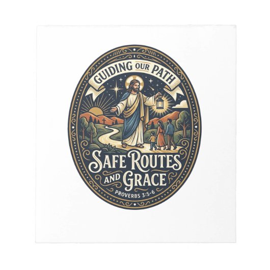 Jesus Busfahrer Transitmitarbeiter Shirt Glaube ba Notizblock (Vorderseite)