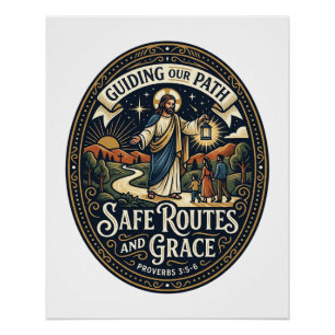 Jesus Busfahrer Transitmitarbeiter Shirt Glaube ba Poster
