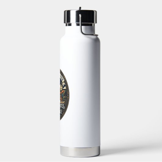 Jesus Busfahrer Transitmitarbeiter Shirt Glaube ba Trinkflasche (Links)
