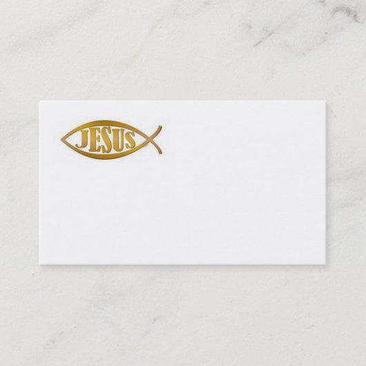 JESUS BUSINESS CARD CHRISTLICH VISITENKARTE (Vorderseite)