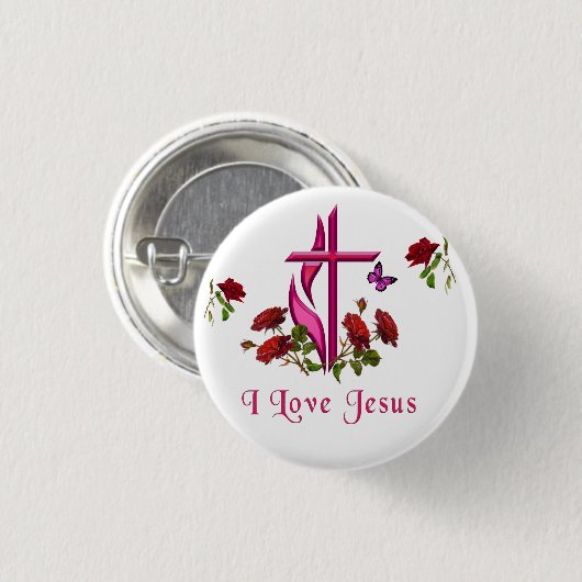 Jesus Button (Vorne & Hinten)