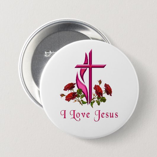 Jesus Button (Vorne & Hinten)