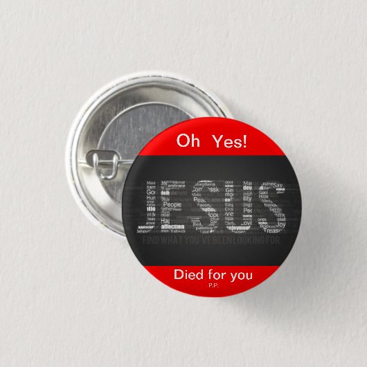 Jesus Button (Vorne & Hinten)