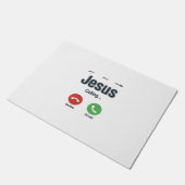Jesus Calling Telefonbildschirm Christliches T-Shi Fußmatte (Schrägansicht)