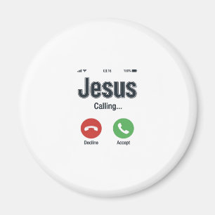 Jesus Calling Telefonbildschirm Christliches T-Shi Magnet