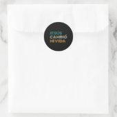 Jesús Cambió Mi Vida Christlich Spanisch Runder Aufkleber (Tasche)