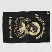 Jesus Caring Shepherd Golfhandtuch (Horizontal)