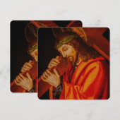 Jesus carrying the cross card (Vorne/Hinten)