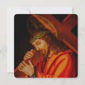 Jesus carrying the cross card (Rückseite)