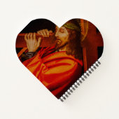 Jesus carrying the cross notebook notizblock (Rückseite)