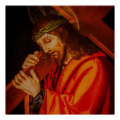 Jesus carrying the cross poster (Vorderseite)
