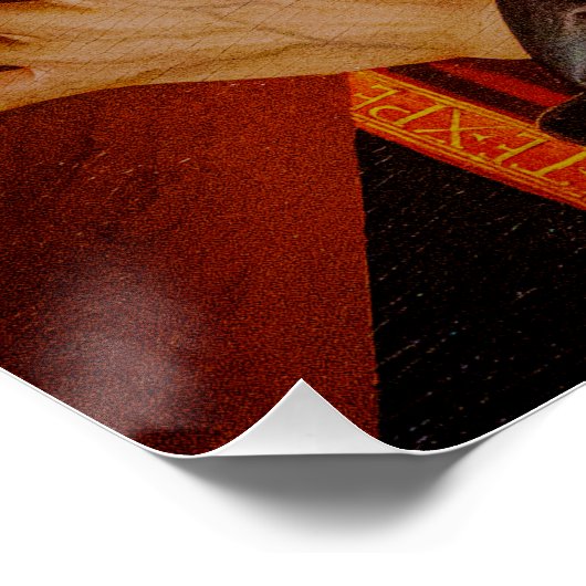 Jesus carrying the cross poster (Ecke)