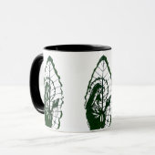 Jesus Carved On A Leaf Tasse (Vorderseite Links)